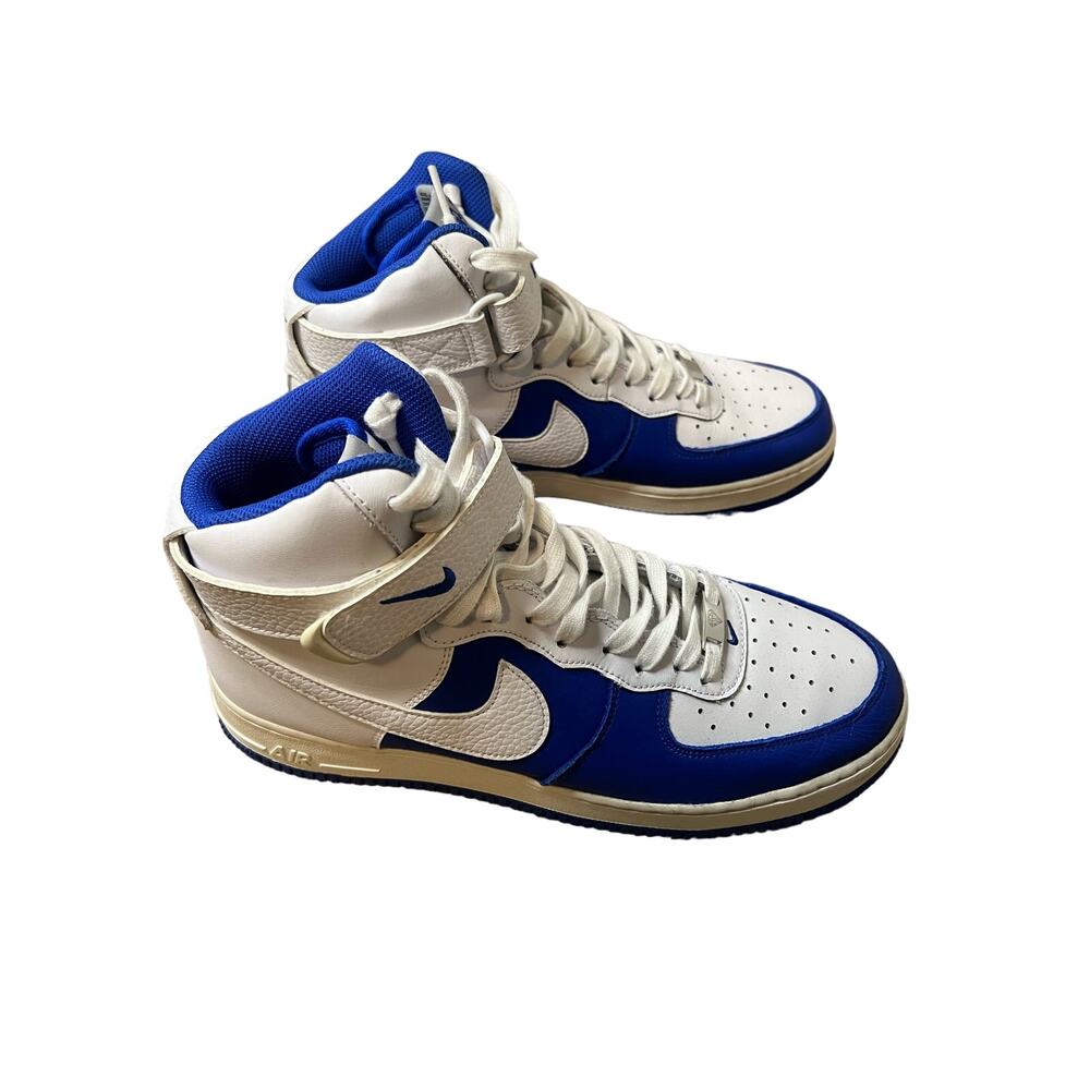 Nike Air Force 1 NBA 75th White Blue Sneakers Sz 11 L - Picture 3 of 14